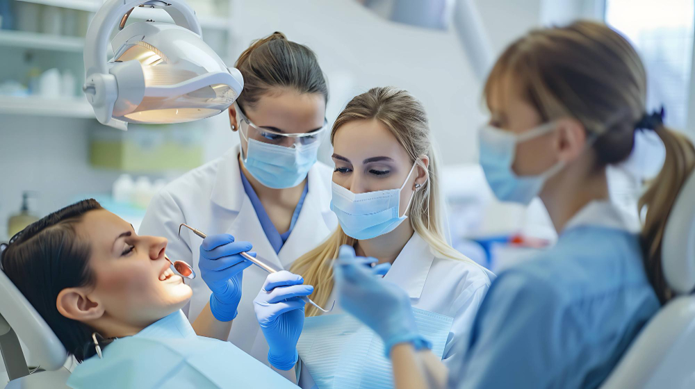 Dental Nurses with patient